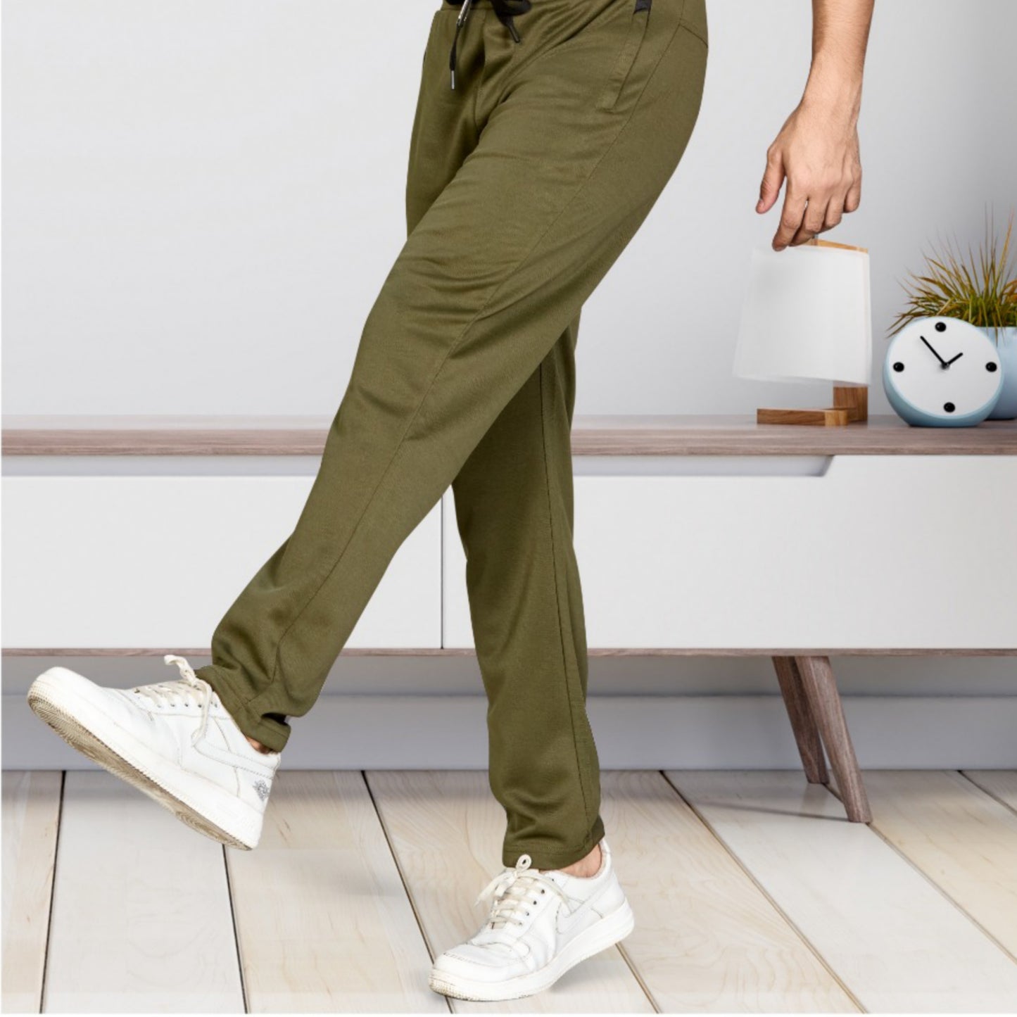 Olive Green Track Pants
