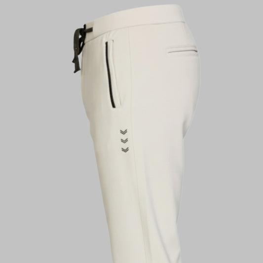 Sandstone White Track Pants