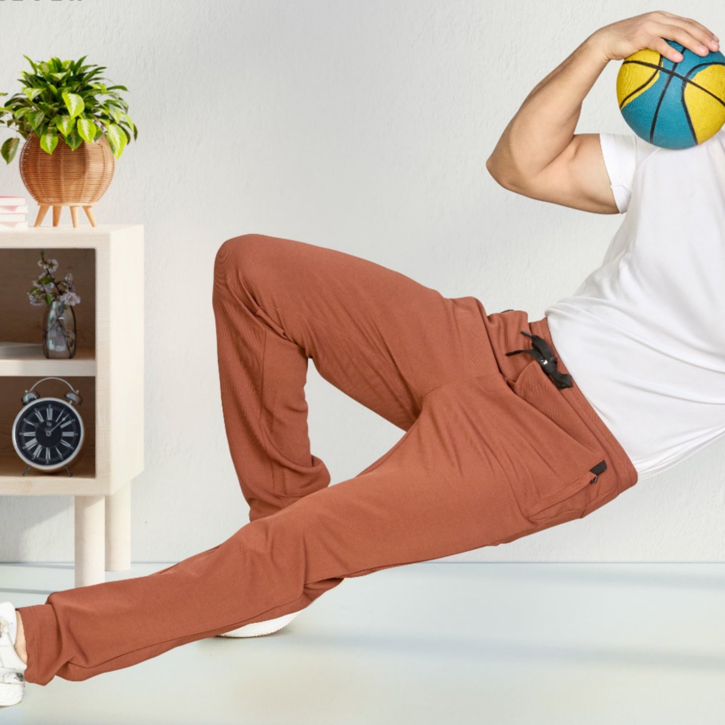 Rusty Brown Track Pants